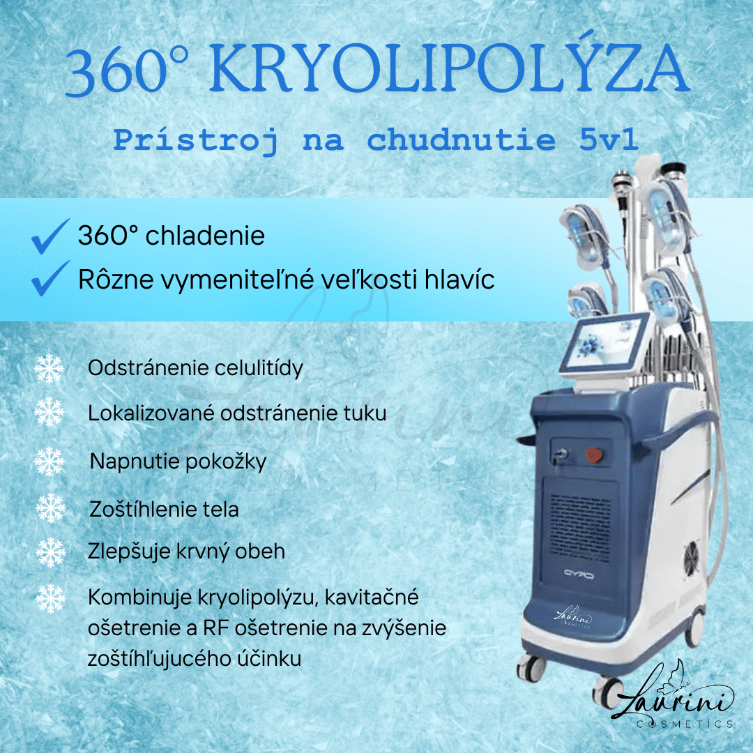 Kozmetický prístroj Kryolipolýza 5v1 na chudnutie – Obrázok 2